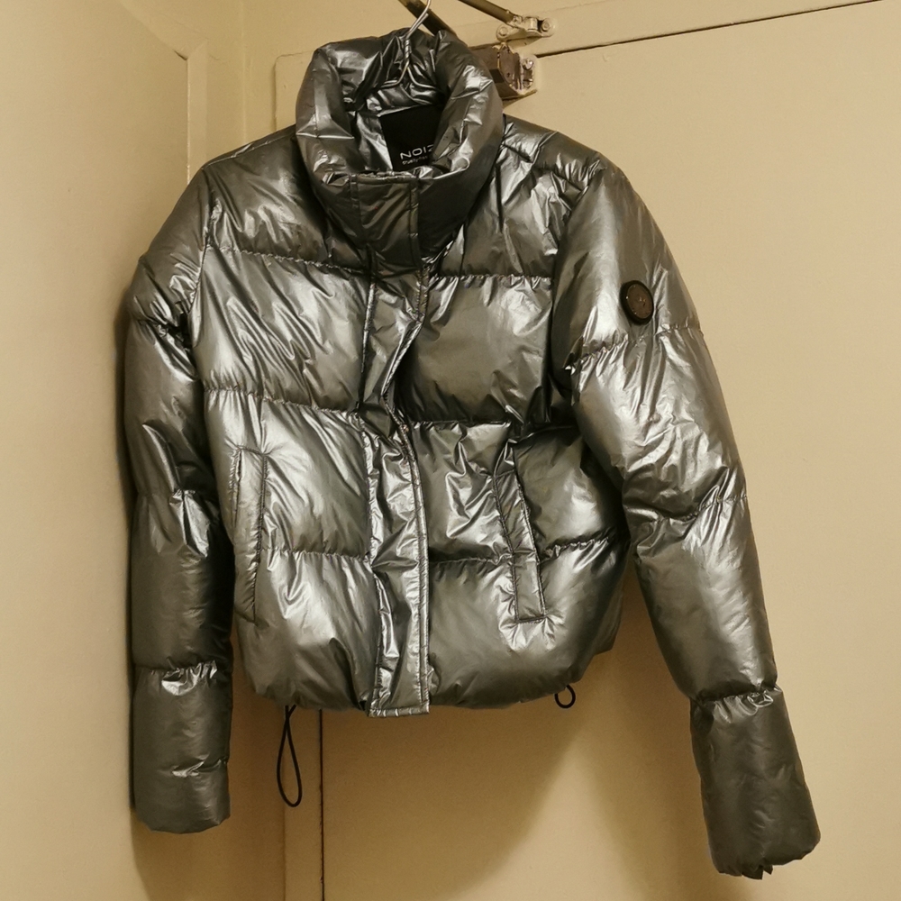 Noize metallic puffer coat